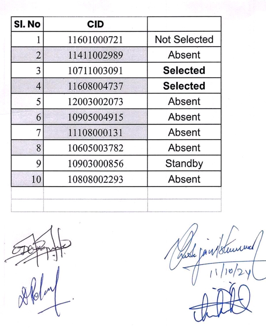 select