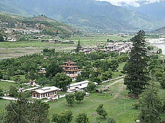 Ugyen Pelri Palace is located just near Paro Tshongdue Town